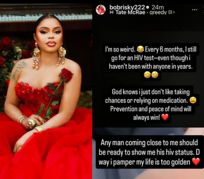 Bobrisky reacts to HIV alarm in Lagos, says don't come near me without a test 2 Anyone coming to me must be HIV tested - Bobrisky