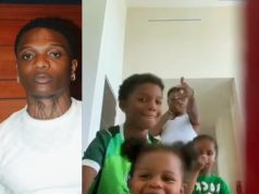 Wizkid enjoys playful, quality time with his kids Wizkid enjoys playful, quality time with his kids
