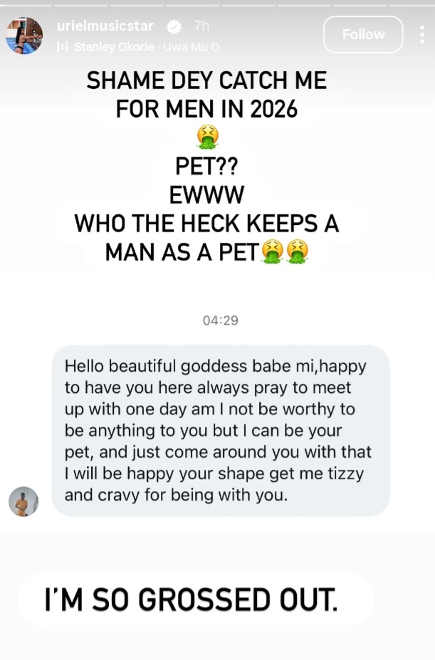 Uriel responds to fan who asked to be her “pet” 1 Screenshot 20260718 140242 Facebook