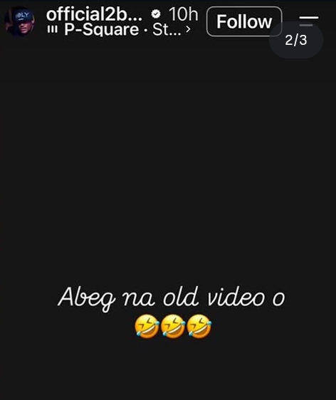 2baba also debunks reunion rumour 2 Na old video - 2baba also debunks reunion rumour with Annie