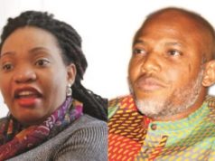 Nnamdi Kanu’s wife denies filing for divorce Nnamdi Kanu’s wife denies filing for divorce