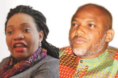 Nnamdi Kanu’s wife denies filing for divorce Nnamdi Kanu’s wife denies filing for divorce