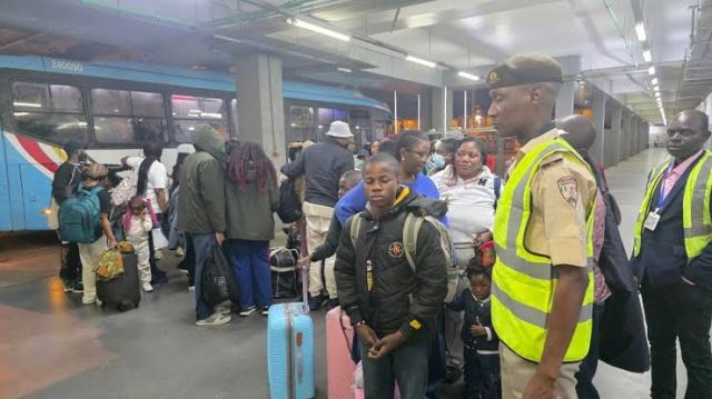 67 Nigerians repatriated from South Africa arrive Lagos 67 Nigerians repatriated from South Africa arrive Lagos