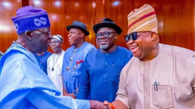 Adeleke visits Tinubu in Aso Rock