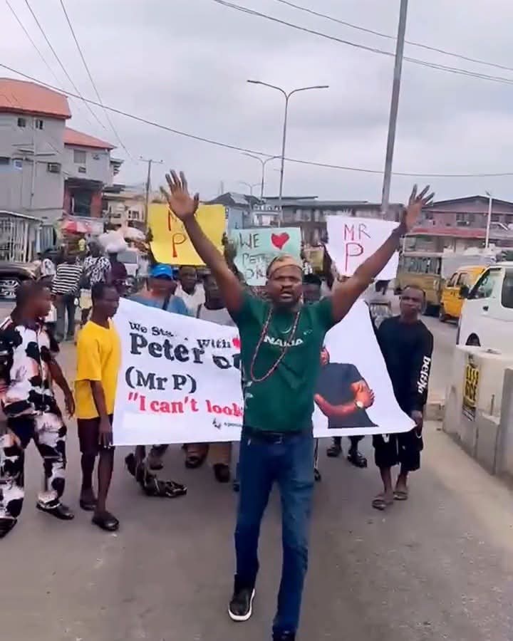 Uche Maduagwu takes to Lagos streets in support of Peter Okoye 1 FB IMG 1786427717183