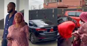 Femi Adebayo gifts daughter a car Femi Adebayo gifts daughter a car