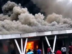 Fire outbreak at Calabar SPAR Mall Fire outbreak at Calabar SPAR Mall