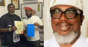 Old video of King Ochacho presenting Davido a land resurfaces Old video of King Ochacho presenting Davido a land resurfaces