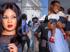 Regina Chukwu bounced at Lateef Adedimeji’s triplet grand Thanksgiving Regina Chukwu bounced at Lateef Adedimeji's triplet grand Thanksgiving