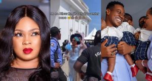 Regina Chukwu bounced at Lateef Adedimeji’s triplet grand Thanksgiving Regina Chukwu bounced at Lateef Adedimeji's triplet grand Thanksgiving