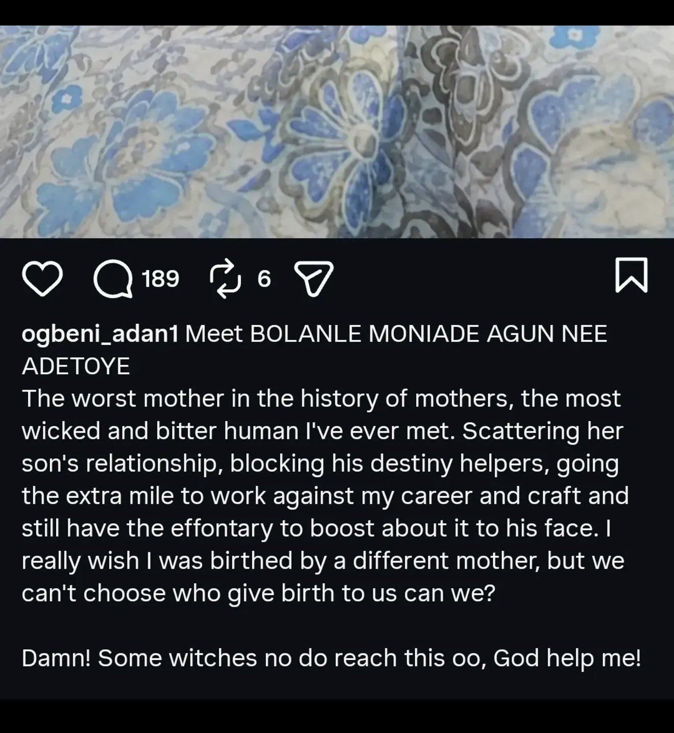 A witch! - Skitmaker Ogbeni Adan calls out his mother 2 A witch! - Skitmaker Ogbeni Adan calls out his mother