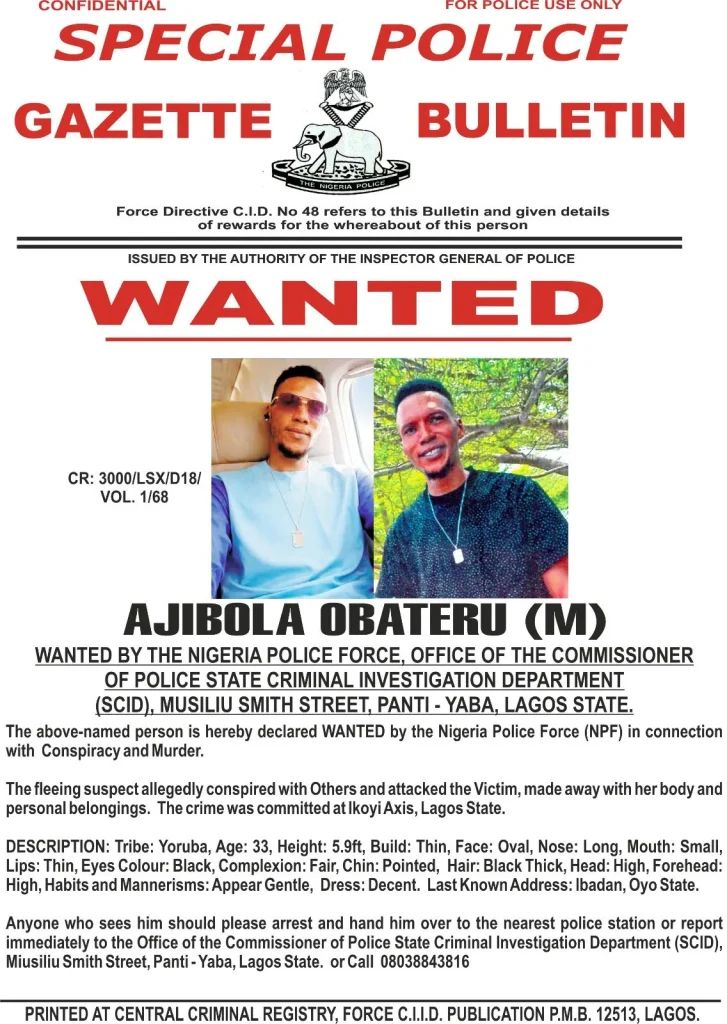 Police declares two men wanted over alleged woman's mu.rder 2 Police declares two men wanted over alleged mu.rder