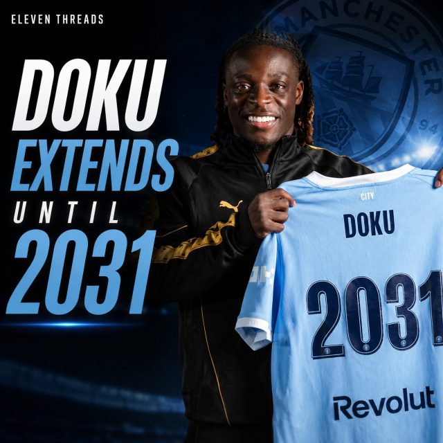 HPmS6DIagAEFDoku signs 5 years contract at Manchester City RZu Doku signs 5 years contract at Manchester City