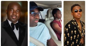 Mercy Aigbe’s husband Kazim Adeoti celebrates stepson’s driving milestone