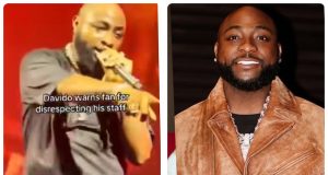 Davido warns fan for disrespecting his staff at UK concert