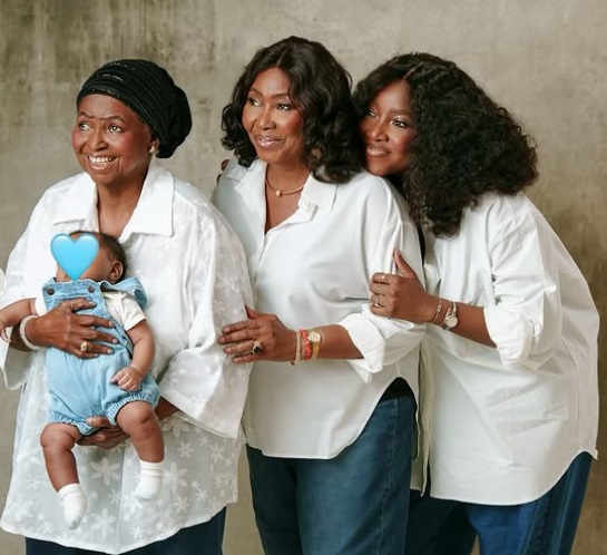 Ini Dima-Okojie shares four-generation photos Ini Dima-Okojie shares four-generation photos
