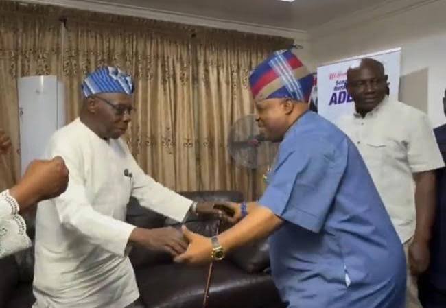 Obasanjo visits Adeleke 2