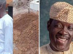 Actor Sunday Afolabi visits Ogogo’s graveside Actor Sunday Afolabi visits Ogogo's graveside