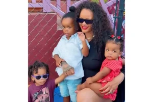 Rihanna shares rare photos with all THREE Kids