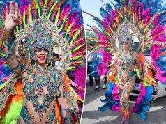 Rihanna stuns in barely-there carnival costume Rihanna stuns in barely-there carnival costume