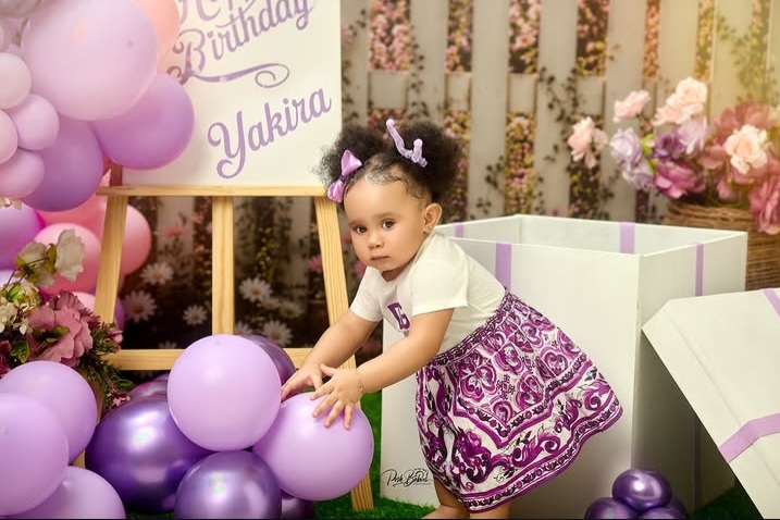 Toke Makinwa reveals daughter's face on her 1st birthday 1 Screenshot 20260807 095329 Instagram 1