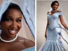 Sonia Uche shares denim bridal‑inspired photos Sonia Uche shares denim bridal‑inspired photos