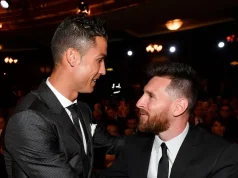 Ronaldo consoles Messi after father’s de.ath Ronaldo consoles Messi after father's de.ath