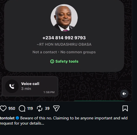 Tonto Dikeh exposes person 'defrauding' with Obasa's name 1 Tonto Dikeh Obasa