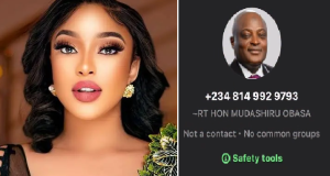 Tonto Dikeh exposes person ‘defrauding’ with Obasa’s name Tonto Dikeh