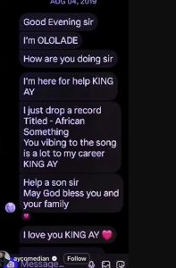  AY Makun reveals 2019 help request from Asake