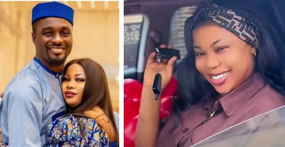 Adeniyi Johnson gifts wife Seyi Edun a new car Adeniyi Johnson gifts wife Seyi Edun a new car