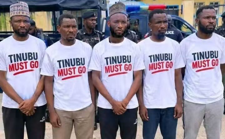 Five men arrested over ‘Tinubu must go’ shirts in Maiduguri
