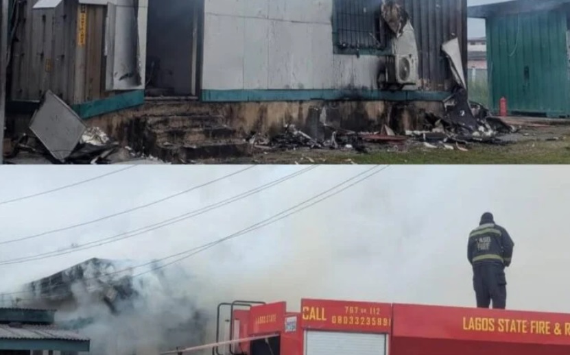 Fire guts Customs office in Lagos Fire guts Customs office in Lagos