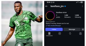 Victor Boniface raises concern with Instagram post