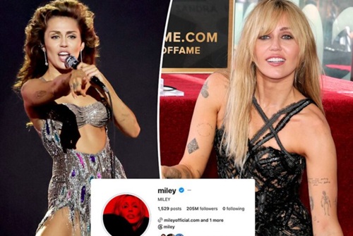 Miley Cyrus drops LAST NAME Miley Cyrus drops LAST NAME