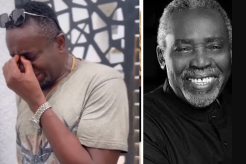 Olu Jacobs: Emeka Ike gets dragged over crying video Olu Jacobs: Emeka Ike gets dragged over crying video