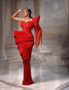 She is pretty! May Yul-Edochie stuns RED 