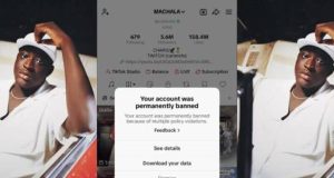 TikTok bans Carter Efe’s account Carter Efe