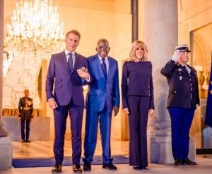 Tinubu, Macron meet for private dinner in Paris