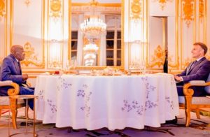 Tinubu, Macron meet for private dinner in Paris