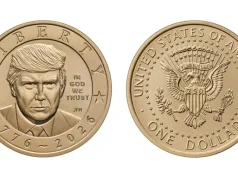 US Mint releases $1 coins featuring President Trump $1 coin trump