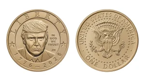 US Mint releases $1 coins featuring President Trump $1 coin trump