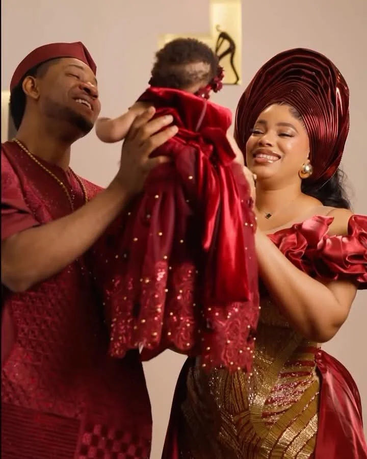 Steve Crown, wife dedicate daughter in church