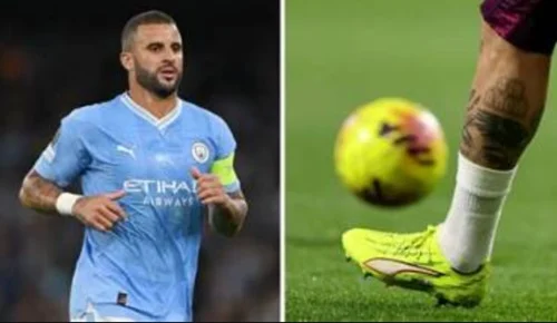 I’ll have my ‘four in a row’ leg tattoo removed if Man City are stripped of their Prem titles – Kyle Walker I’ll have my ‘four in a row’ leg tattoo removed if Man City are stripped of their Prem titles - Kyle Walker