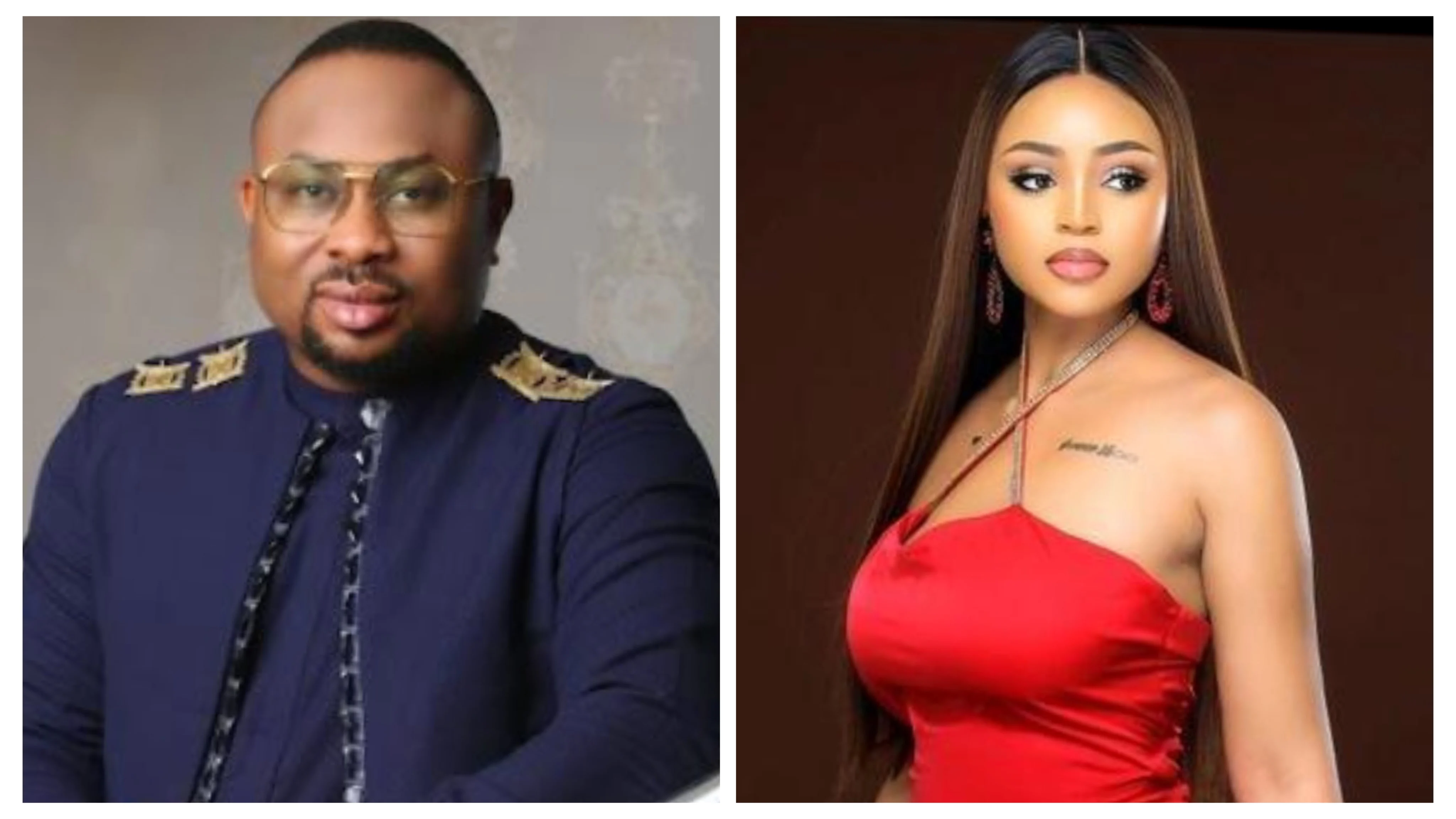 Olakunle Churchill shows support for Regina Daniels