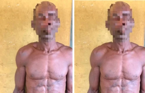 Man ARRESTED for allegedly burning his wife to de.ath Man ARRESTED for allegedly burning his wife to de.ath