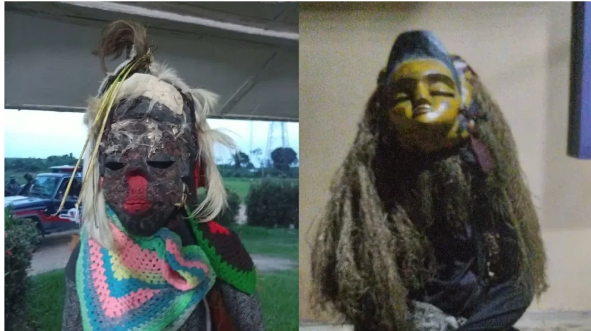 Police nab masquerades for extorting residents Police nab masquerades for extorting residents