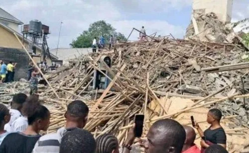 Rivers seals 60-year-old building after collapse injures four Rivers seals 60-year-old building after collapse injures four