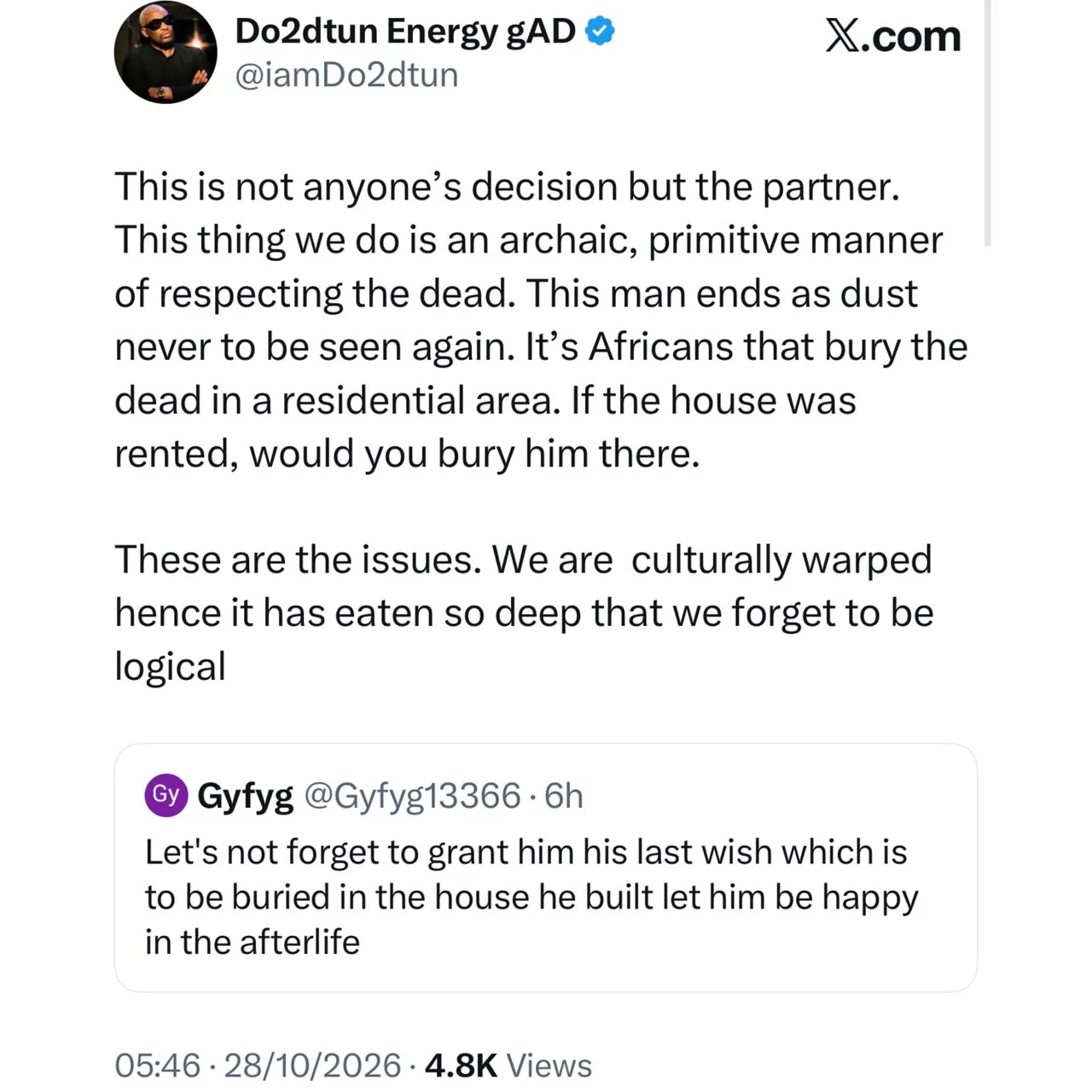 Toluwanisings: OAP Dotun weighs in
