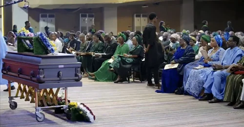 Photos: Hamzat, Amosun, others attend Olu Jacobs’ funeral